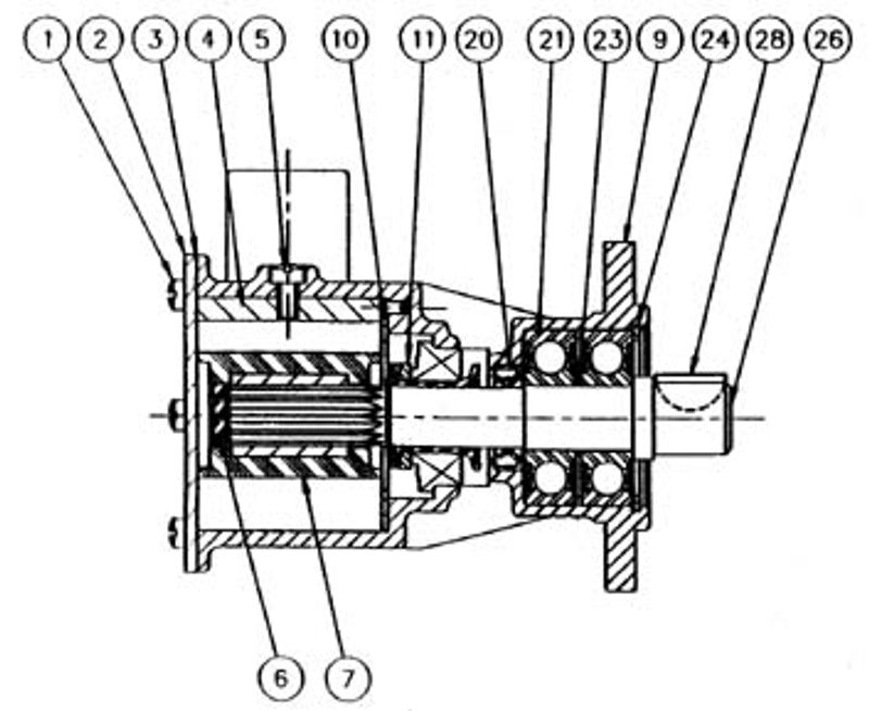 Jabsco kjølevannspumpe 29600-1001