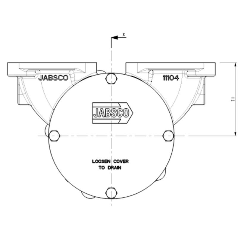 Jabsco kjølevannspumpe 22040-0701S